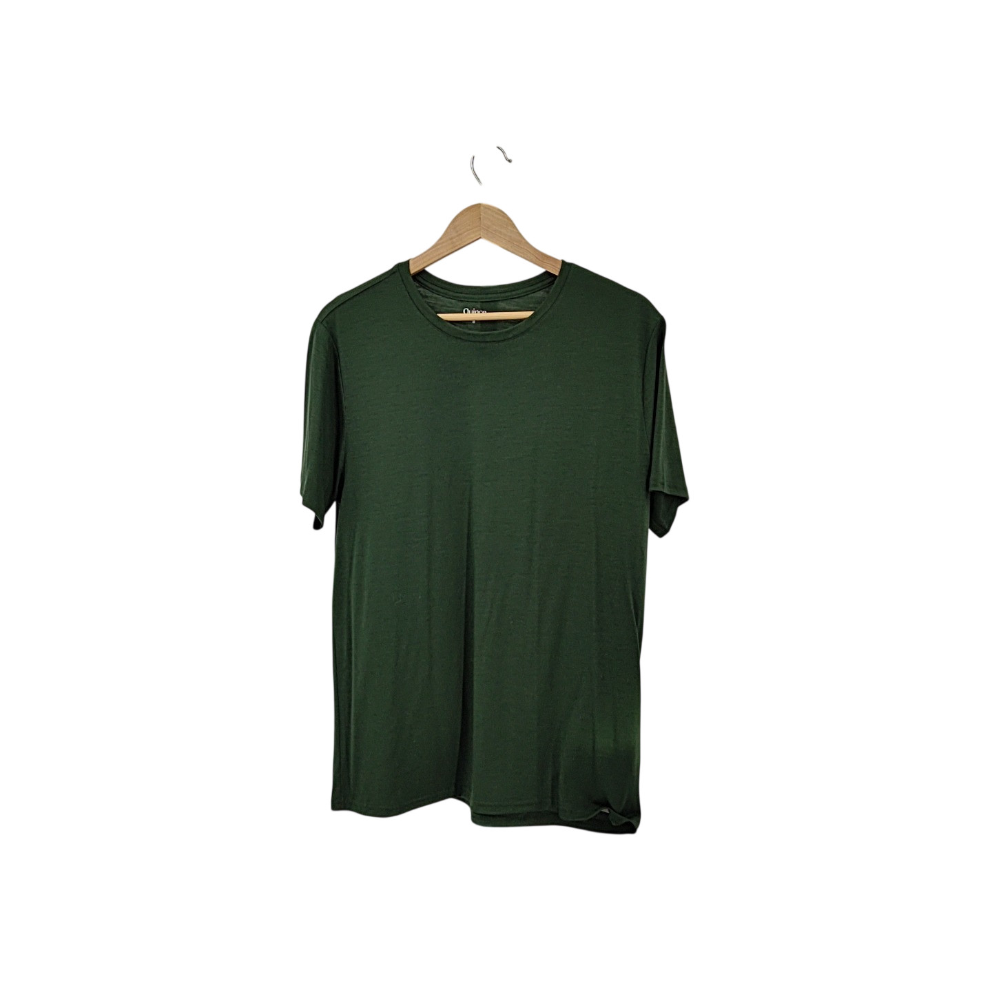 Quince Men 100% Merino Wool All-season Short Sleeve Base Layer Tee Green M gallery