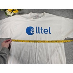 Vintage Alltel Wireless 90s/Y2K Graphic TShirt Mens XL White Cotton Fruit Loom