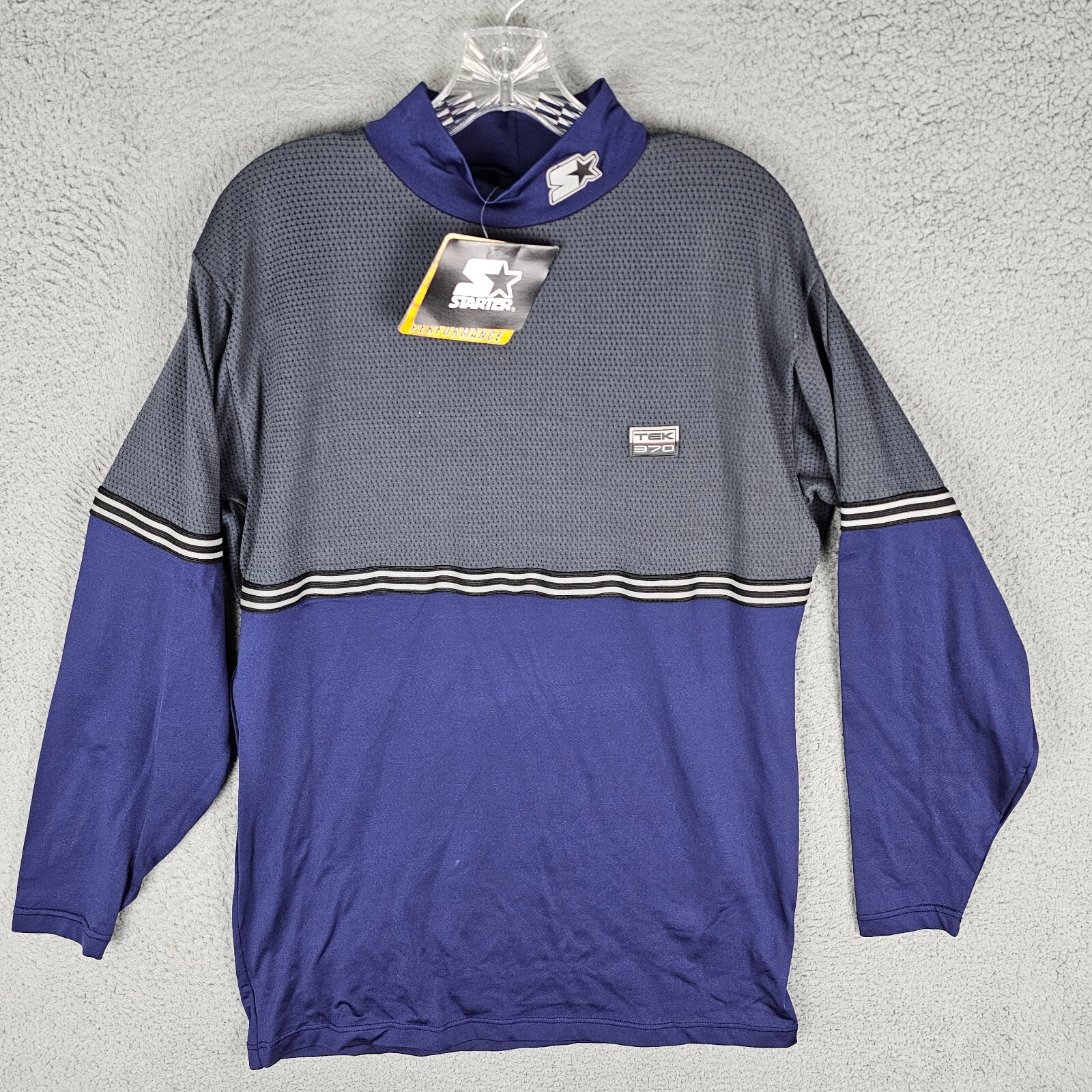 Starter Tek 370 Turtleneck Pullover Deadstock Men's Large USA Vintage NWT gallery
