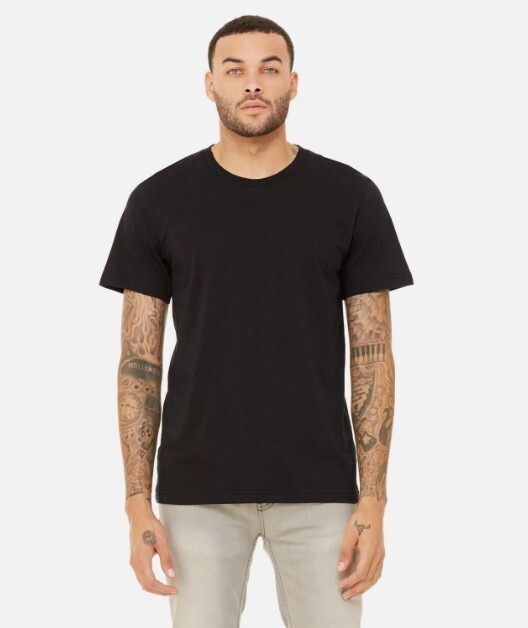 Bella + Canvas Unisex Short-Sleeve Cotton Jersey XL Black T-Shirt 3001C gallery