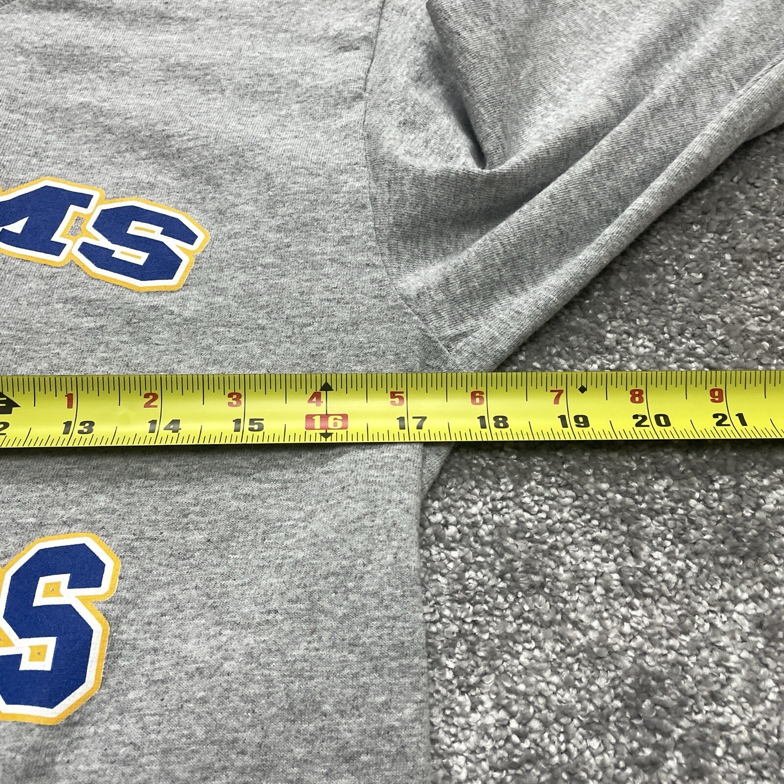 Gildan Adult Long Sleeve Heavy Cotton T-Shirt Size Small Gray NBTMS Raiders Tee gallery