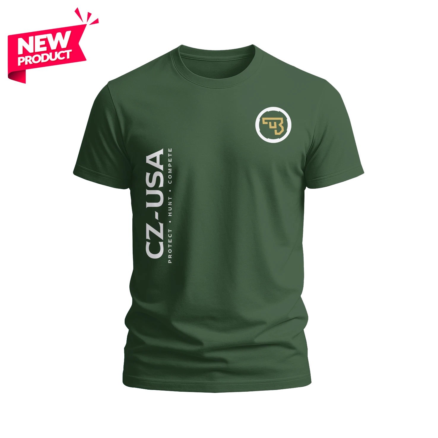 CZ Shaadow USA Logo FUNNY Heavy Cotton T-Shirt – USA Size
