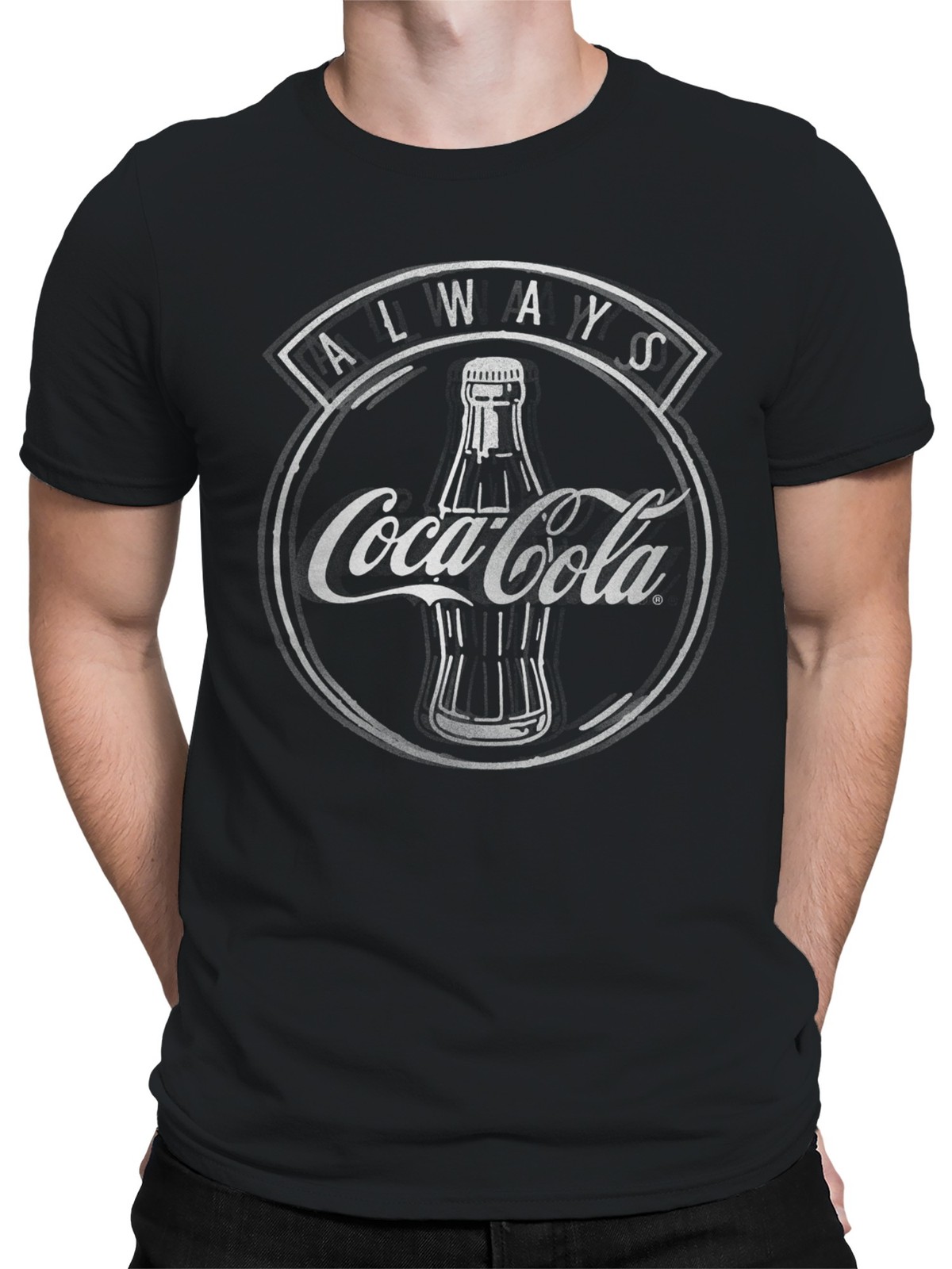Officially Licensed Coca Cola Iconic Coke Always Men's T-shirt gallery