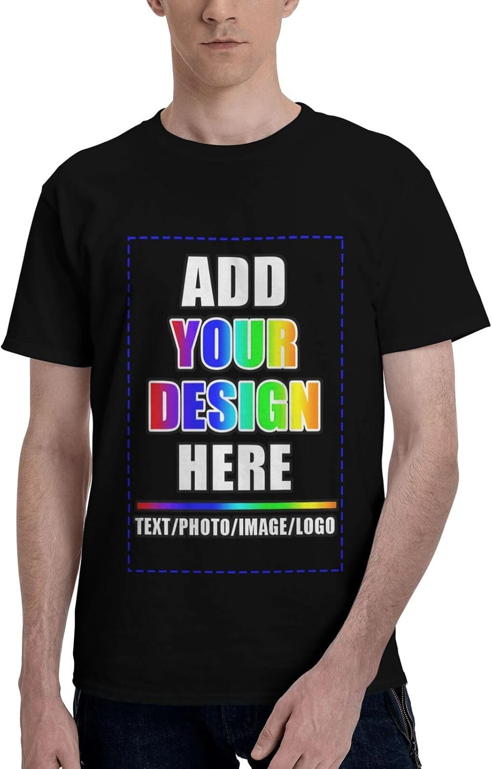 Custom T-Shirt, Add Your Own Text Image Photo,Customized Gift for Birthday gallery