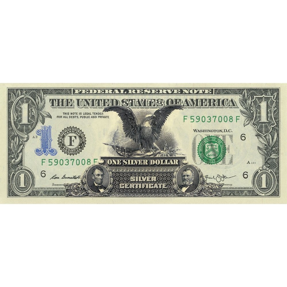 “Black Eagle” – Genuine Legal Tender U.S. $1 Bill