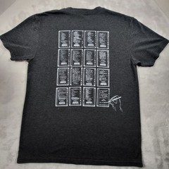 Daniel Johnston Shirt Mens Medium Black Double Sided Cassette Grid Album Art Tee