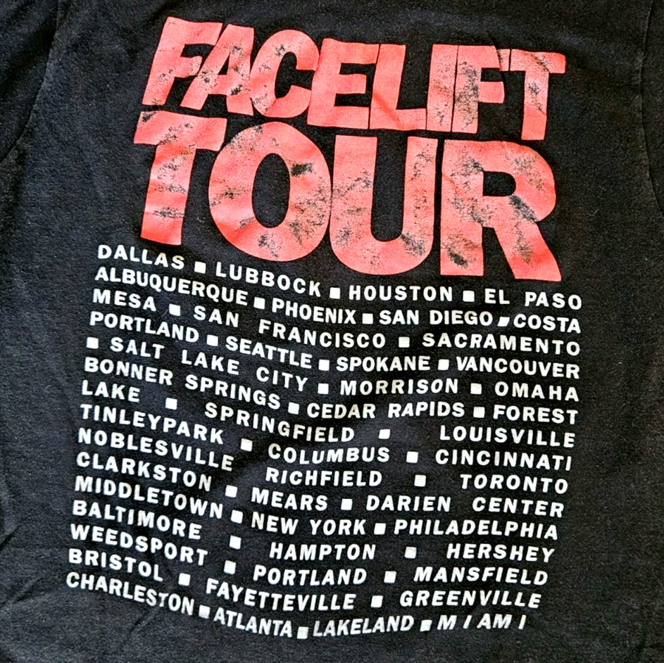 Vintage 90s Alice In Chains Facelift Tour T-Shirt Size Large Single Stitch gallery