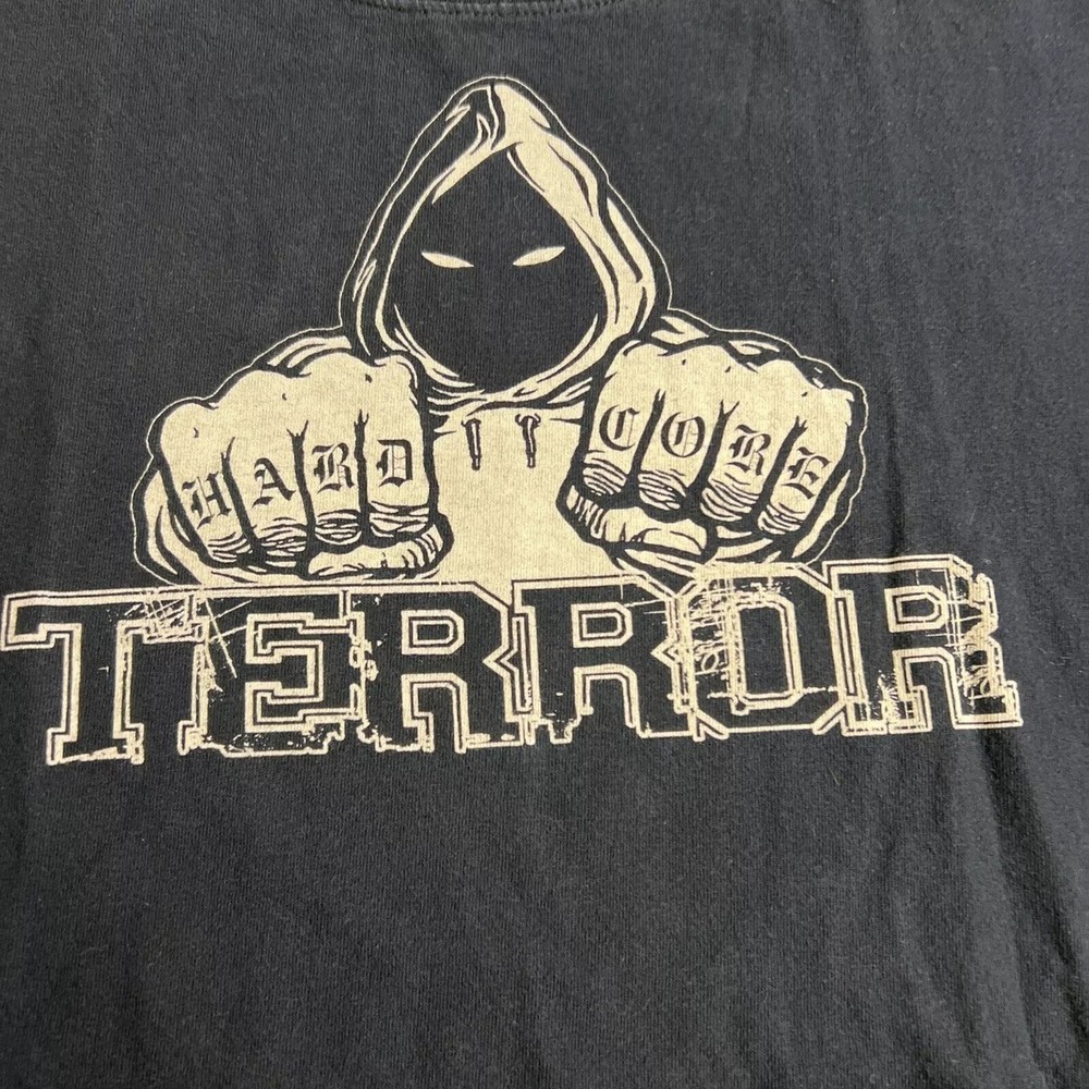 Terror Hardcore Metal Band Grim Reaper Black T-Shirt Mens