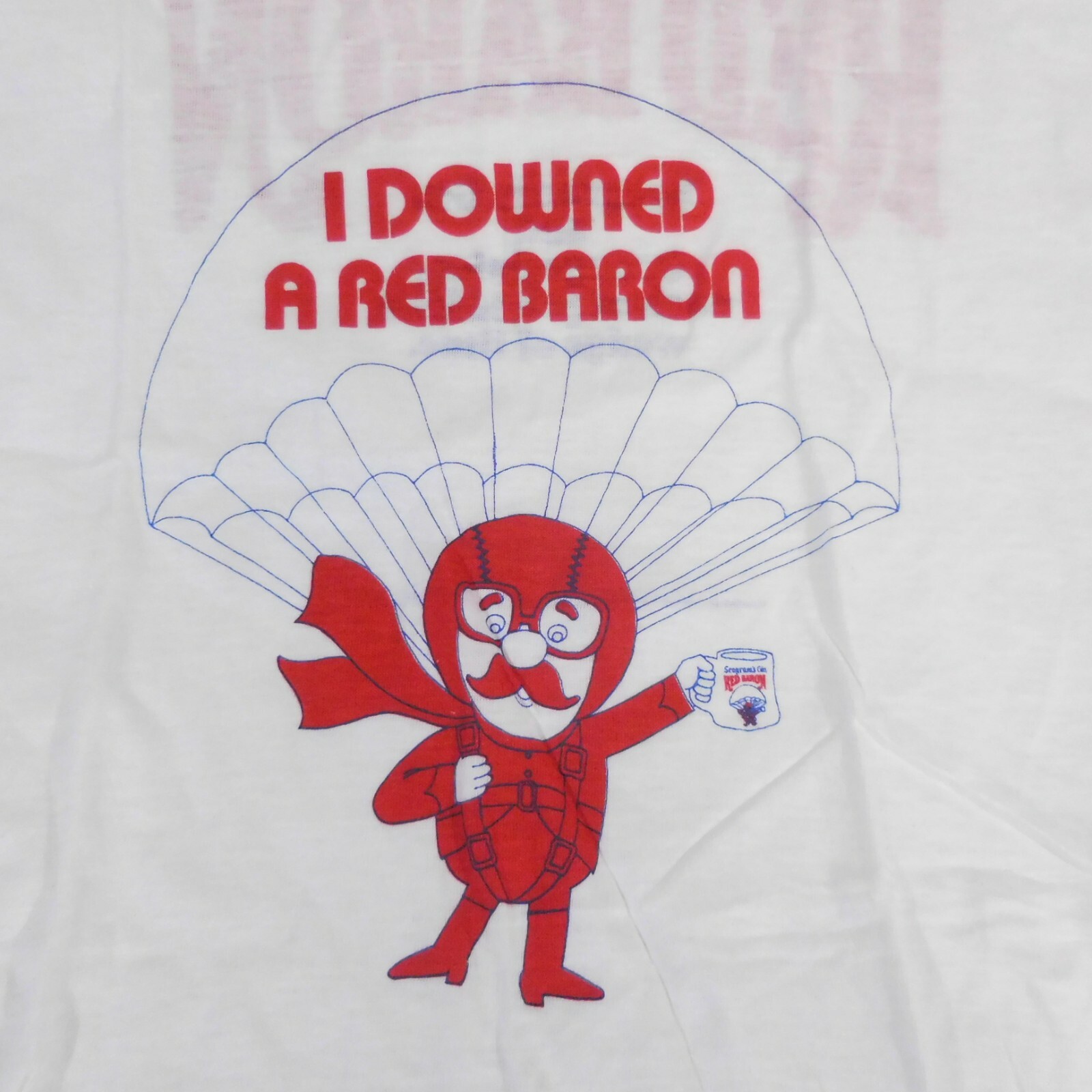 Seagram's Gin T-Shirt I Downed A Red Baron Size S (34-36) Made in U.S.A. gallery