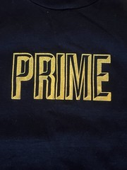 Prime NYC Exlcusive Gold Black Graphic Print Men’s Cotton T-Shirt Size L