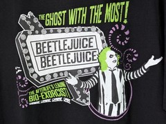 NWT Beetlejuice Ghost With The Most T-shirt Unisex XL Black 80s Movie Retro