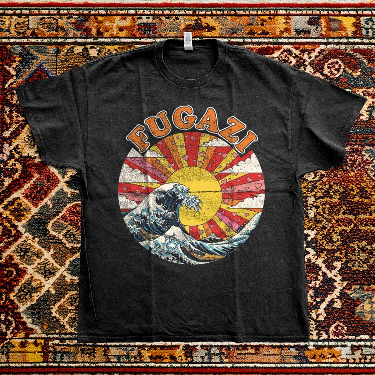 New! Fugazi Japan Tour Black Cotton T-shirt gallery