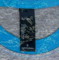 Hanes Baseball Jersey Small X-Temp Unisex Light Steel/Neon Blue Free Ship/Return