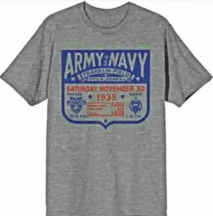U.S. Army vs. Navy Franklin Field Mens T-Shirt Xlarge, Color Gray gallery
