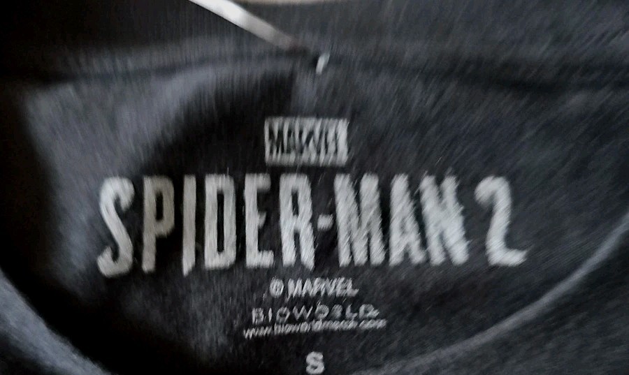 Marvel Spider-Man 2 Venom T-Shirt Men’s Size SMALL Black PS5 Shiny Print NEW gallery