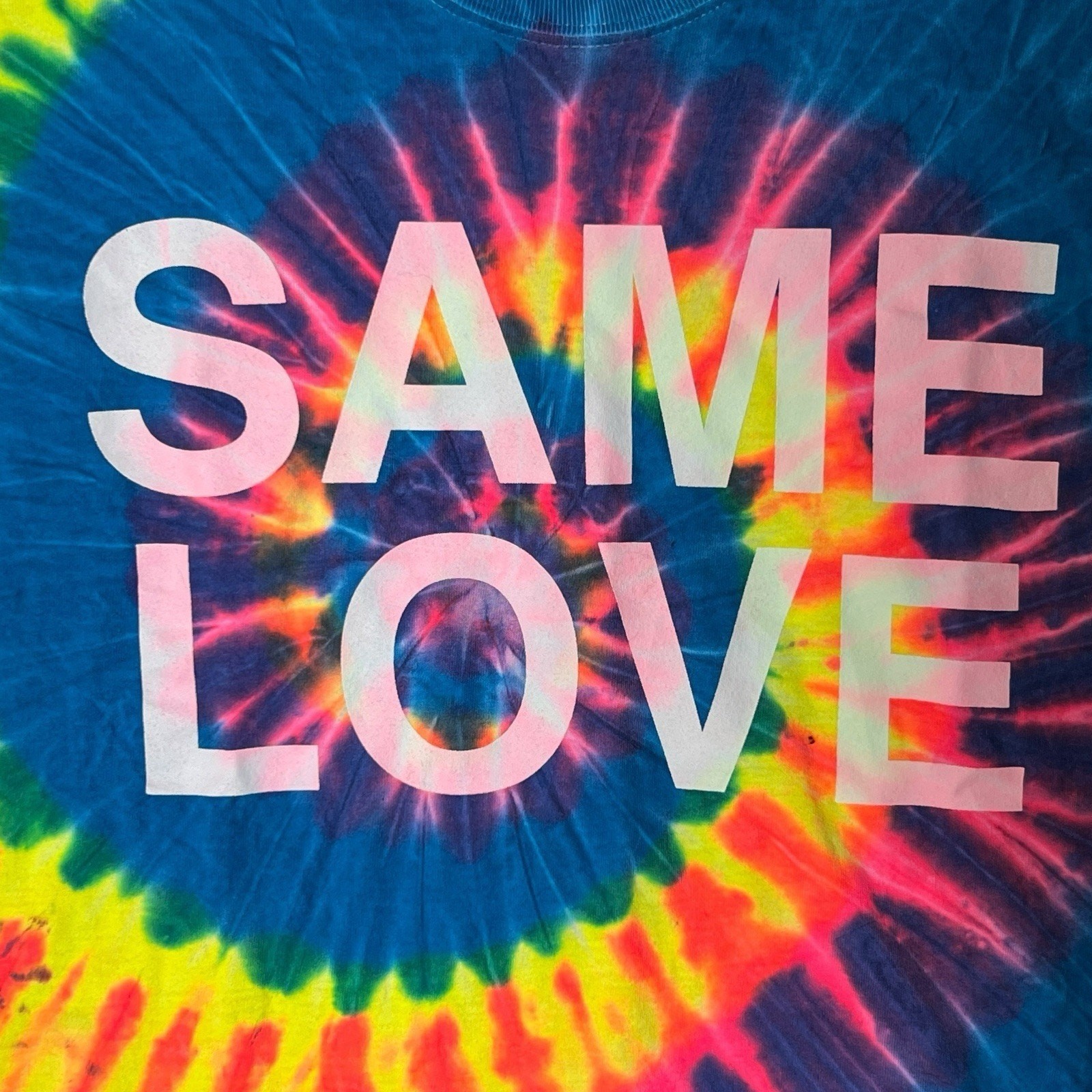 Same Love Macklemore Ryan Lewis Tye-dye Graphic Concert Tee Tshirt XL Pride Y2K gallery