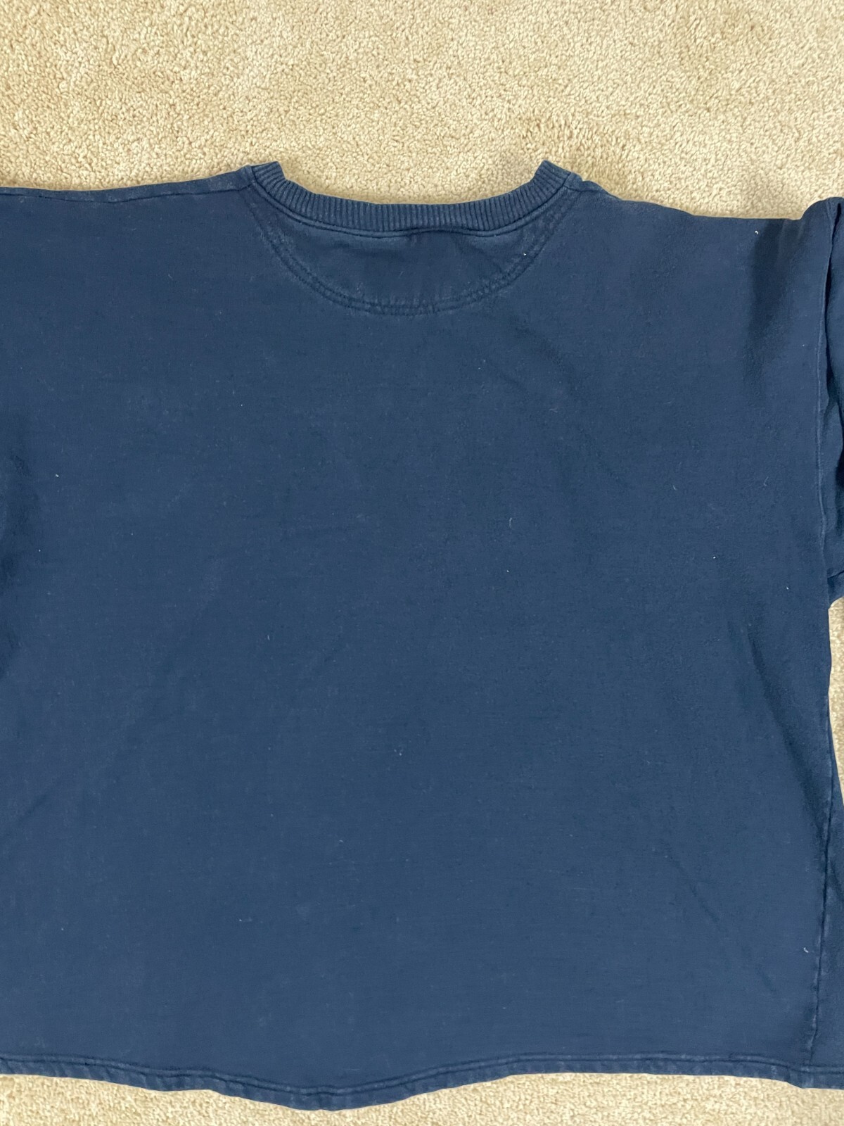 Champion Pullover Henley T-Shirt Mens XLBT Regular Fit Ribbed Cuff Sleeve Blue gallery