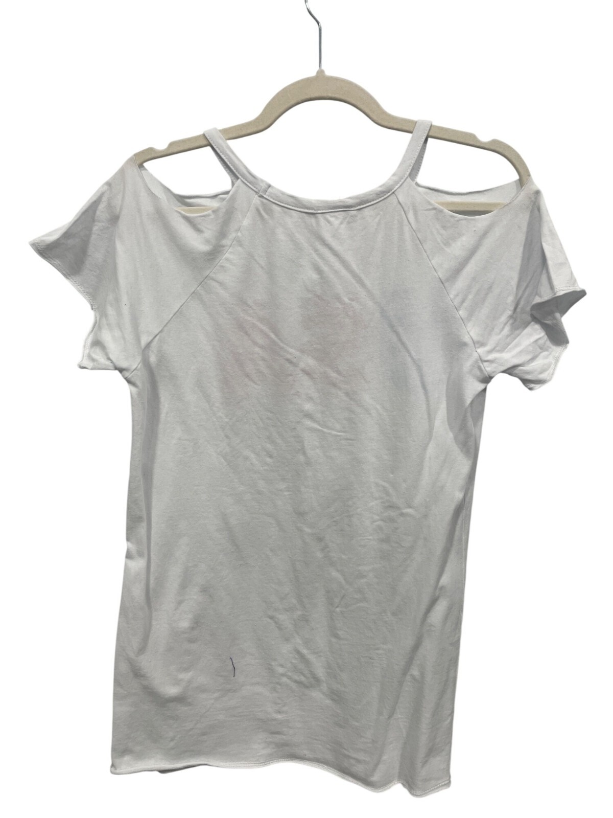 Color Bear Cold Shoulder USA Graphic T Shirt Size L Short Sleeve White Patriotic gallery