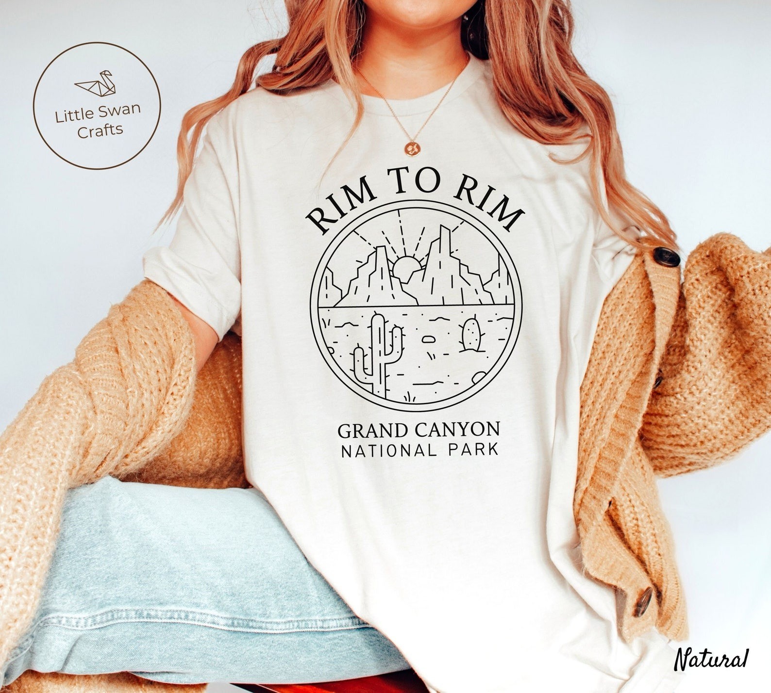 Rim to Rim Shirt Travel Gift for Arizona Trip Lovers Souvenir Tee