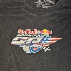 Indianapolis GP Red Bull 2015 Authentic T Shirt 2XL MotoGP IMS Motorcycle Racing