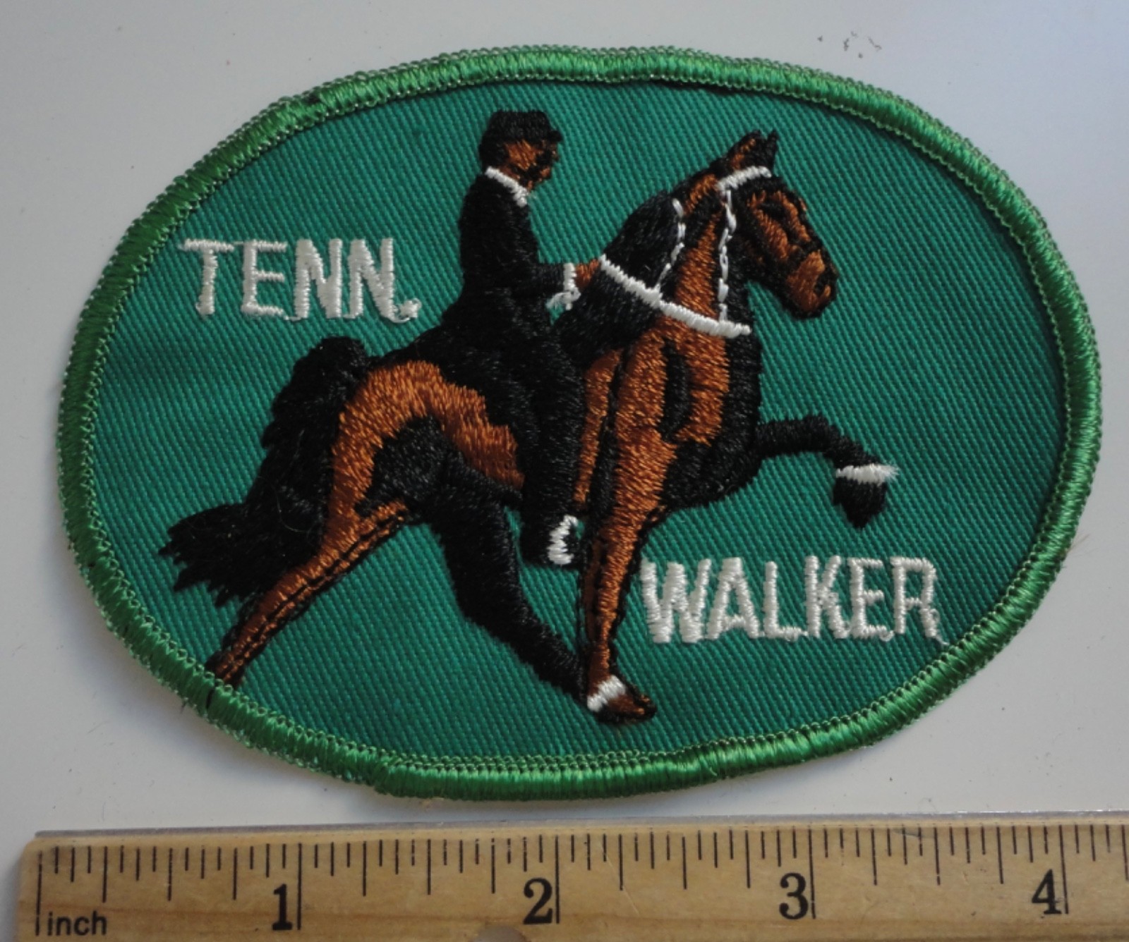 Vintage TENNESSEE WALKER Horse Show Breed Embroidered Patch New Old Stock