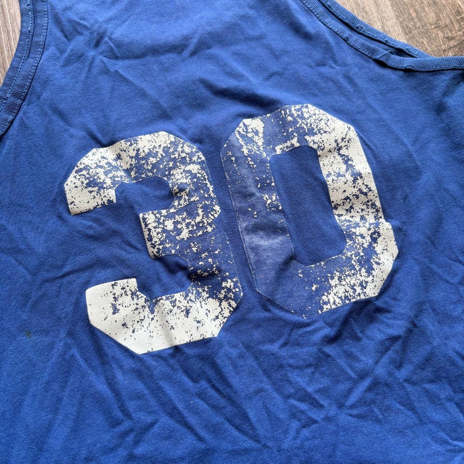 Vintage 1980s Blue NBA Washington Bullets #30 Jersey gallery