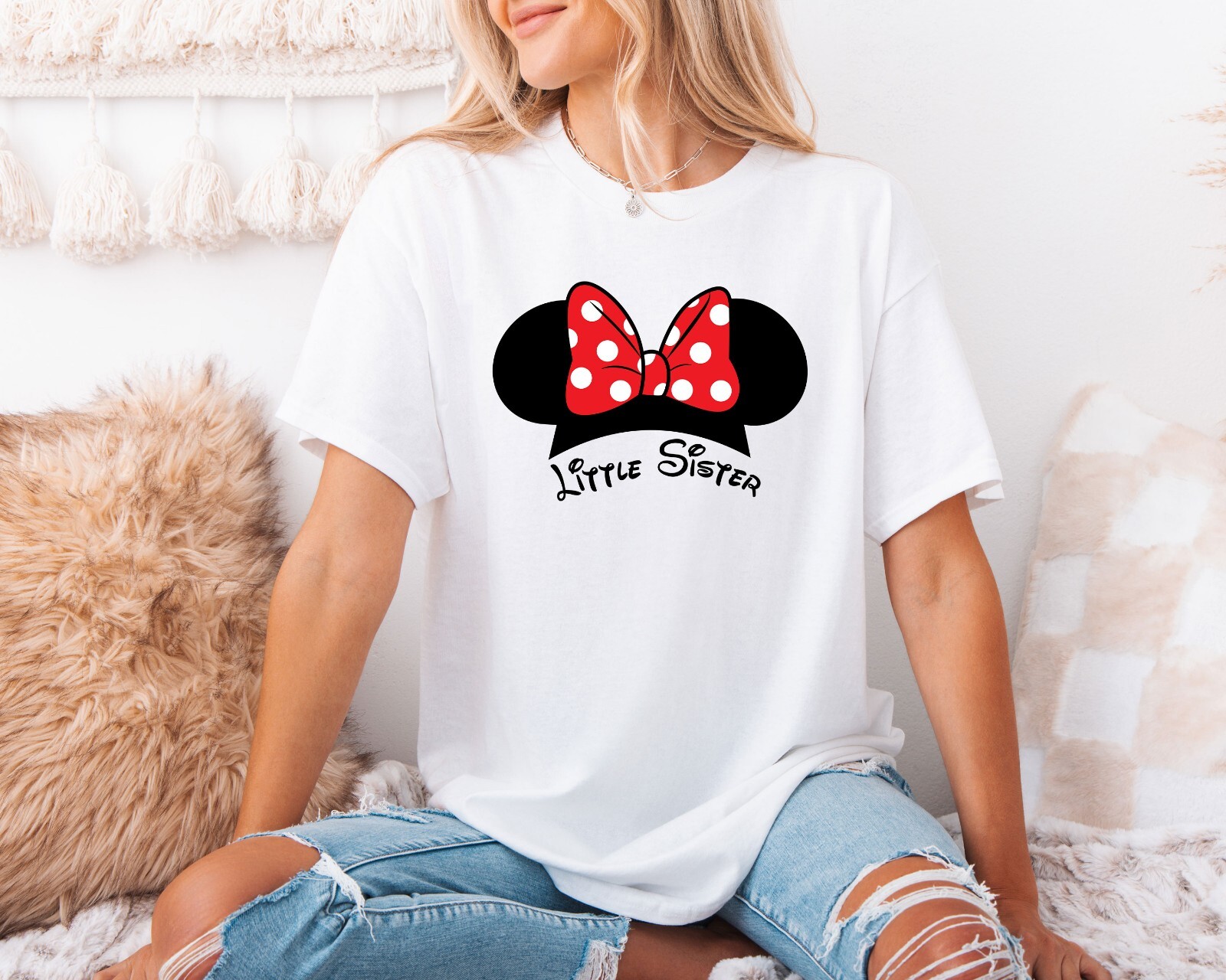 Little Sister Minnie & Little Brother Mickey Shirts, Cute Disney Sibling Tees gallery