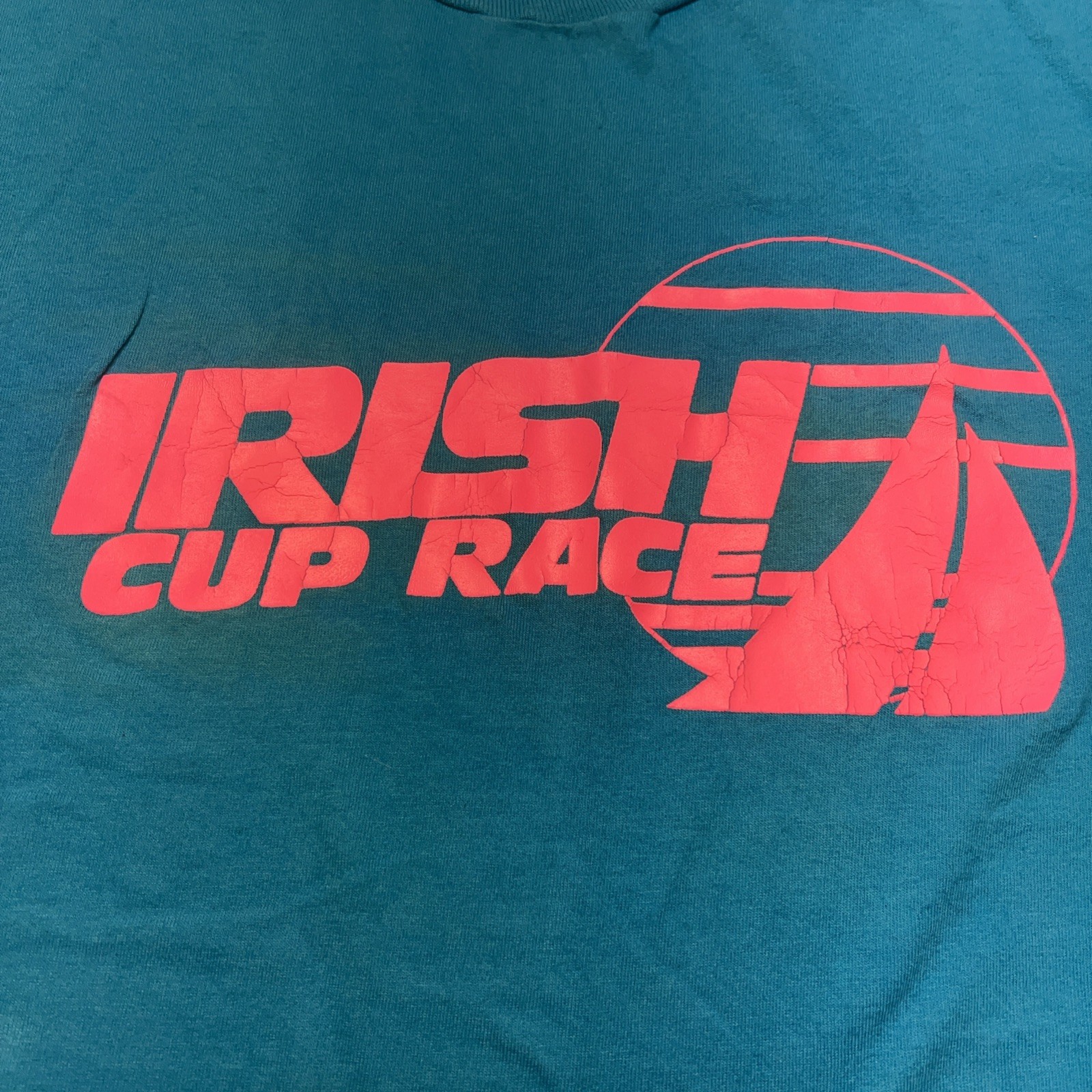 Vtg Fruit of the Loom Mens T-Shirt XL Irish Cup Race USA Single Stitch 90s Beach gallery