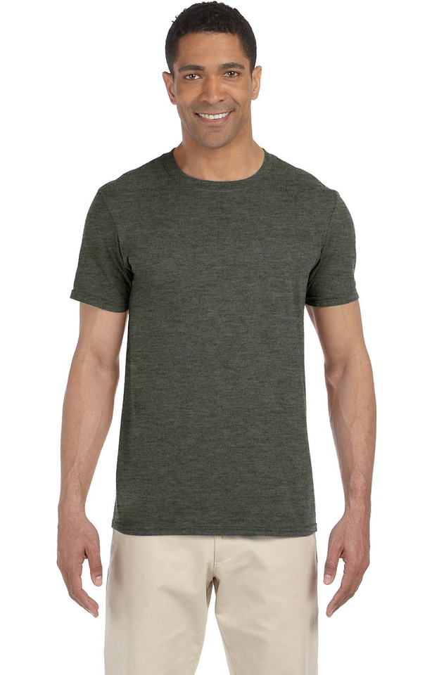 Gildan Adult Unisex Softstyle 4.5 oz. T-Shirt G640 Large gallery