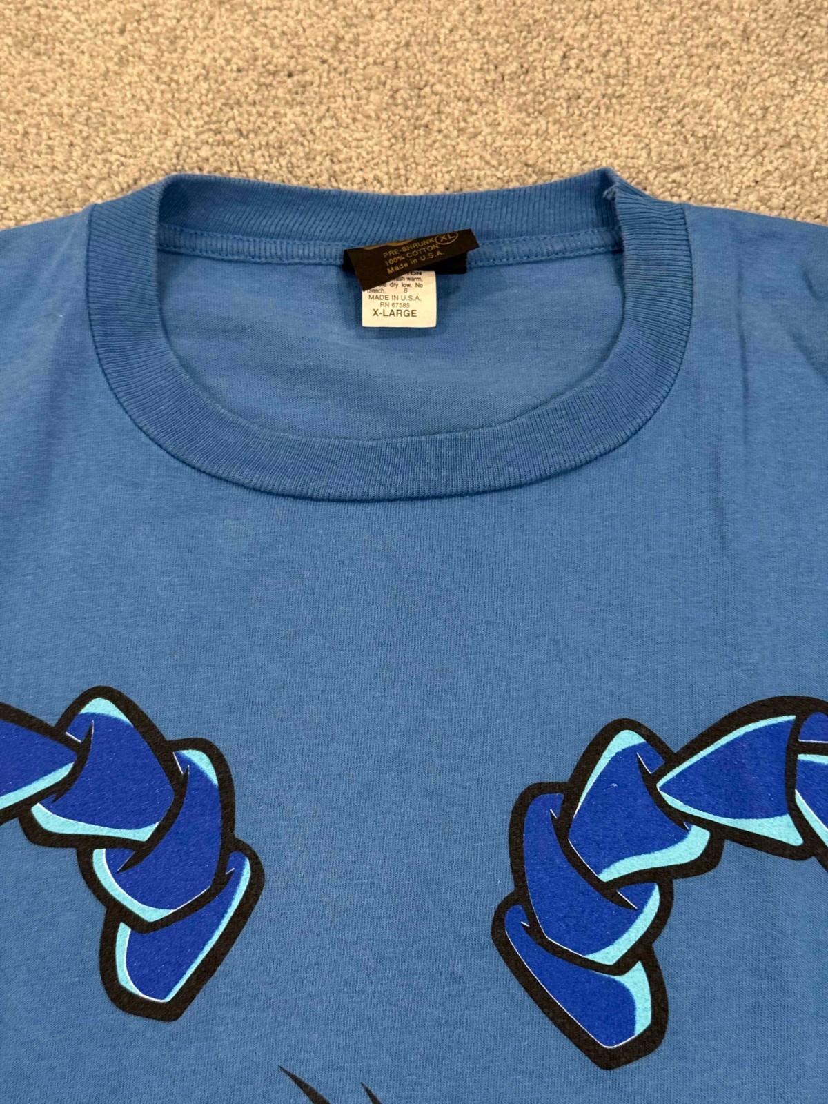 VINTAGE 90s THE TICK by Ben Edlund shirt Mens XL Graphiti Tag NEC Fox Kids gallery