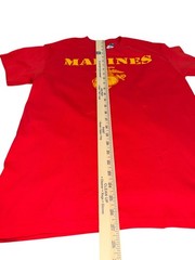 GILDAN US Marines UNISEX SIZE MEDIUM NWOT Military Graphic T-Shirt RED/YELLOW
