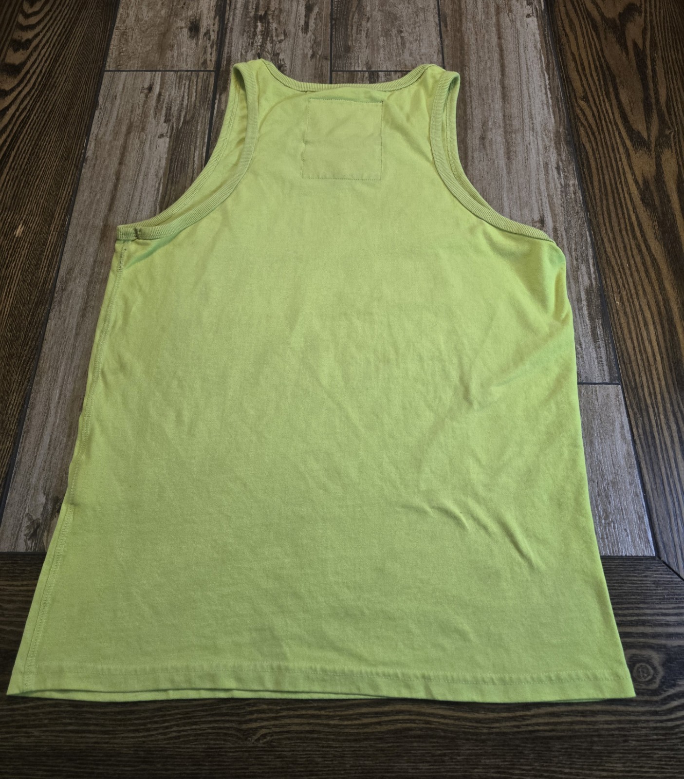 Superdry Tank Top Mens XL Neon Green Super Surf Co Graphic Sleeveless Shirt gallery