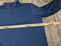 Real Essentials Long Sleeve Shirt Men’s 2XL Quarter Zip Casual Poly Spandex