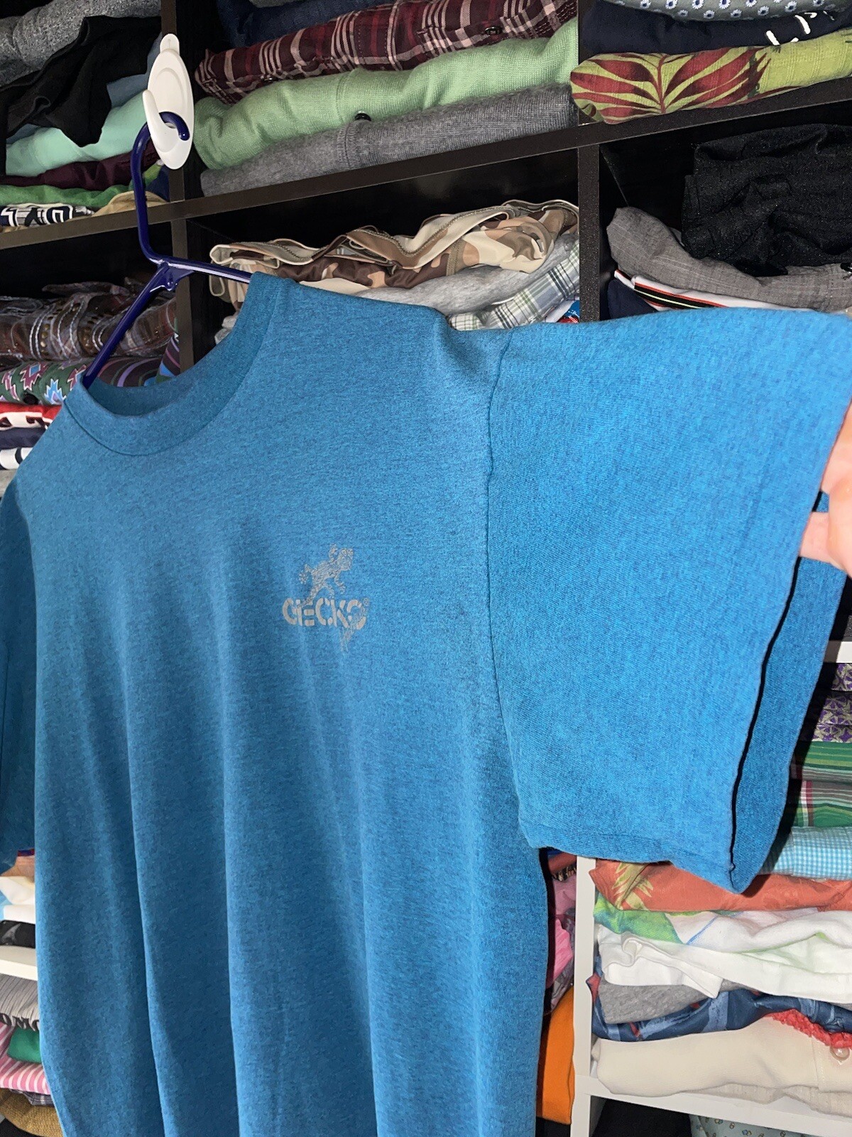 VTG 90s Gecko Hawaii T Shirt Single Stitch Hef-T Teejays Surf Skate Vapor Wave gallery