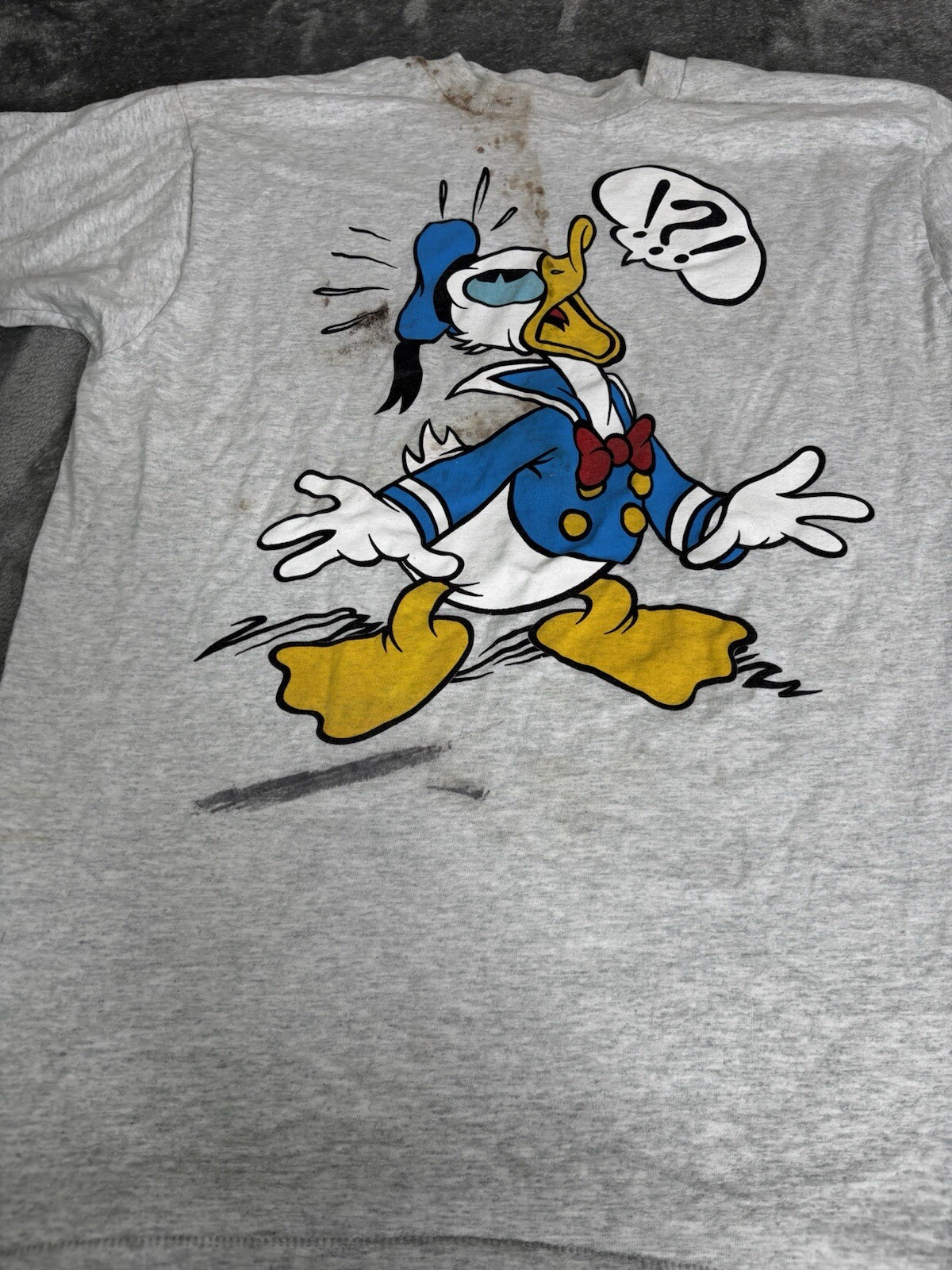 Vintage 90s Disney Donald Duck Short Sleeve T Shirt Men’s Size Large Gray gallery
