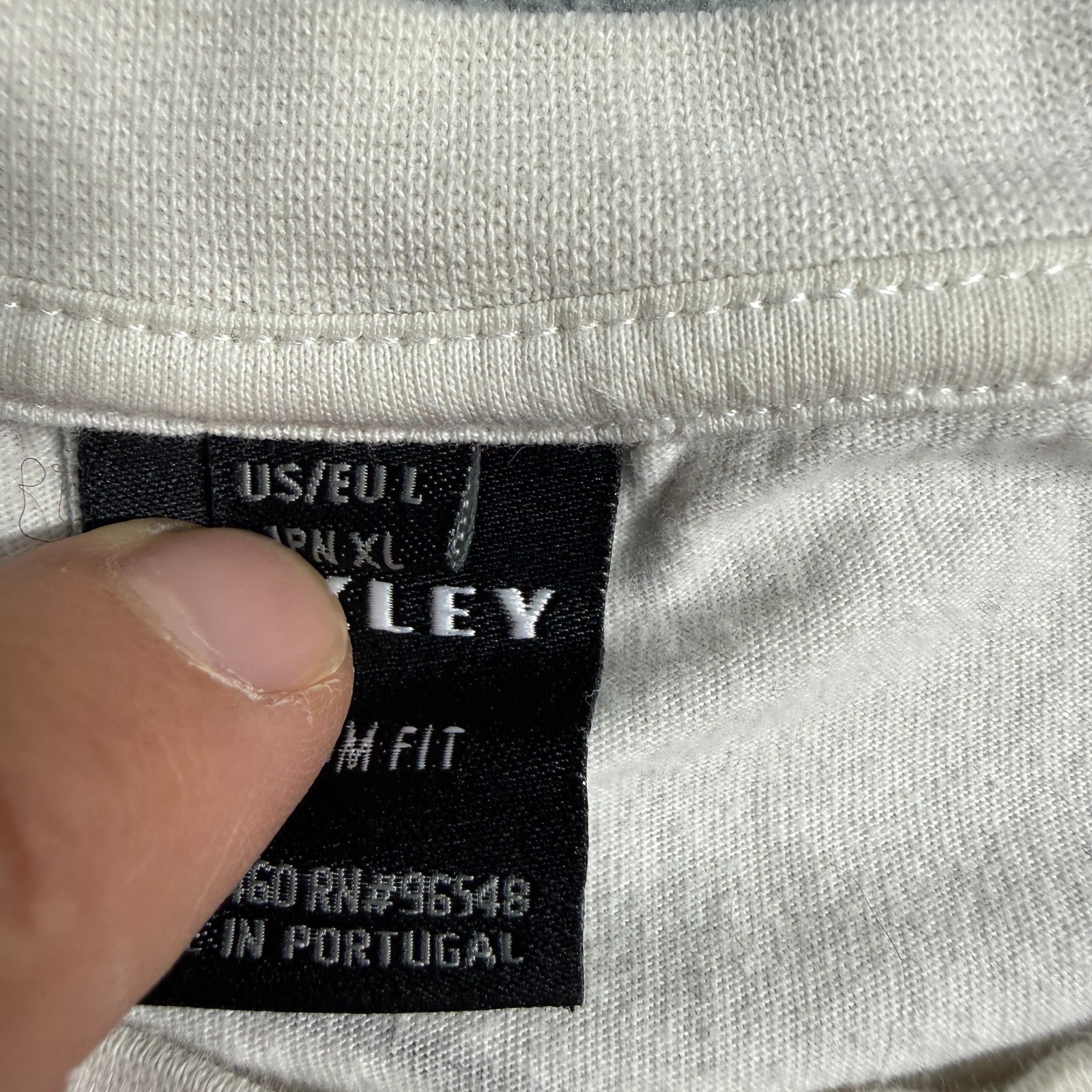 Oakley Shirt Mens L Black Gray Colorblock Slim Fit Graphic Long Sleeve Casual gallery
