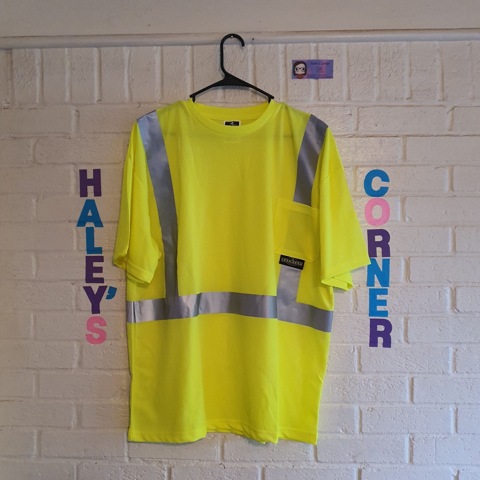 RADIANS Rad Wear Ansi Class 2 Hi Vis Green Safety T-shirt 2xl