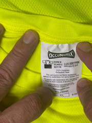 CLASS 2 HIGH VISIBILITY REFLECTIVE TYPE R ROAD WORK CONSTRUCTION SAFETY T-SHIRT