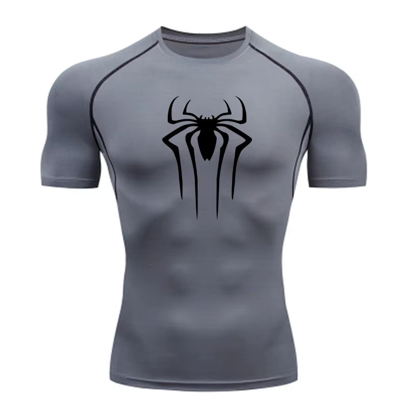 Men's Compression Gym T-Shirt Quick Dry Short Sleeve Fitness Running Tee Shirt gallery