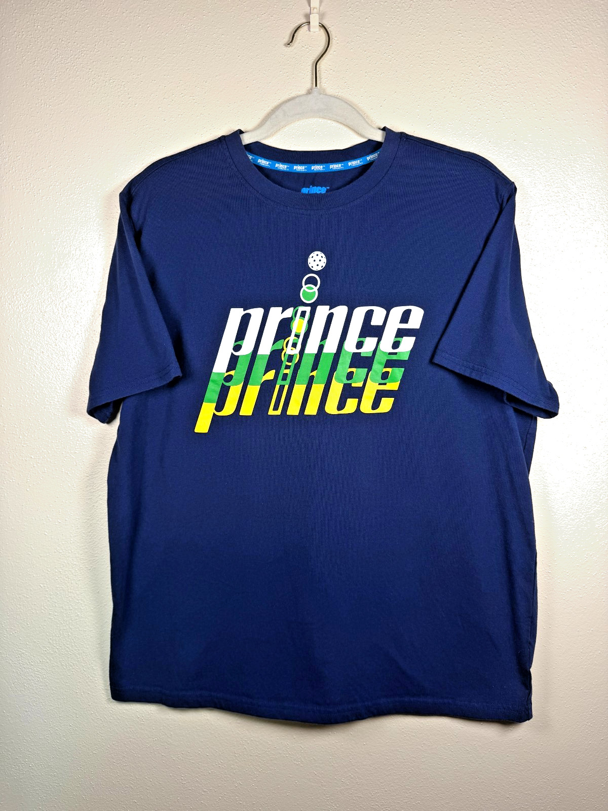 Prince Pickleball Graphic Tee Navy Blue Medium Men’s Country Club Athletic