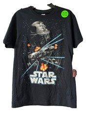 Star Wars Small (34/36) Glows In The Dark Men Black Colorful T-shirt