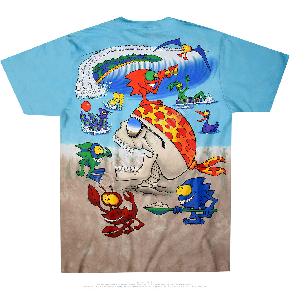 Joey Mars Beach T-shirt Liquid Blue Grateful Dead S M L XL 2X gallery