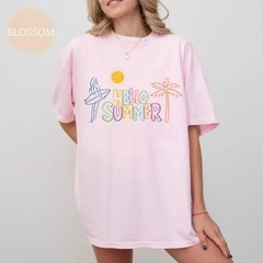 Hello Summer Comfort Tee Summer