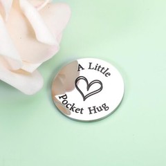 Daughter Gift Pocket Hug Token from Mom Dad Birthday Easter Basket Stuffer