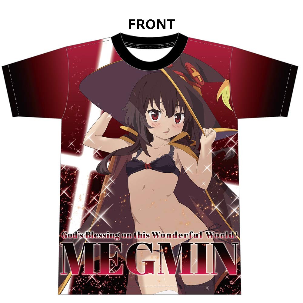 Megumin Full Graphic T-Shirt KonoSuba Anime Apparel