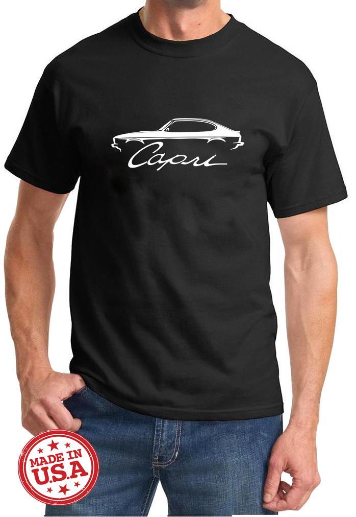 1974-78 Mercury Capri Classic Car Design Tshirt NEW