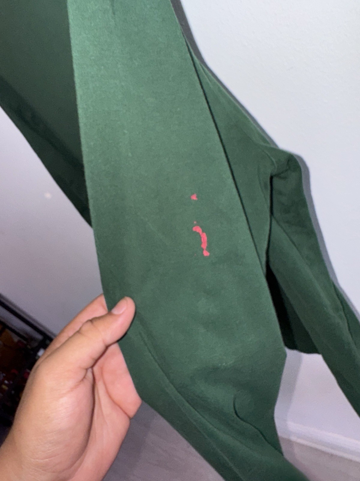 Polo Ralph Lauren Green Blue Pony Men’s Long Sleeve T Shirt Layer Size M 1defect gallery