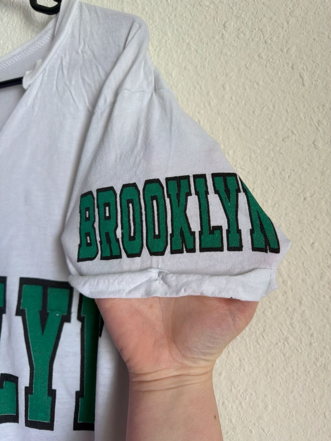 On Fire Brooklyn New York 1898 Graphic V-Neck T-Shirt Size 1X gallery