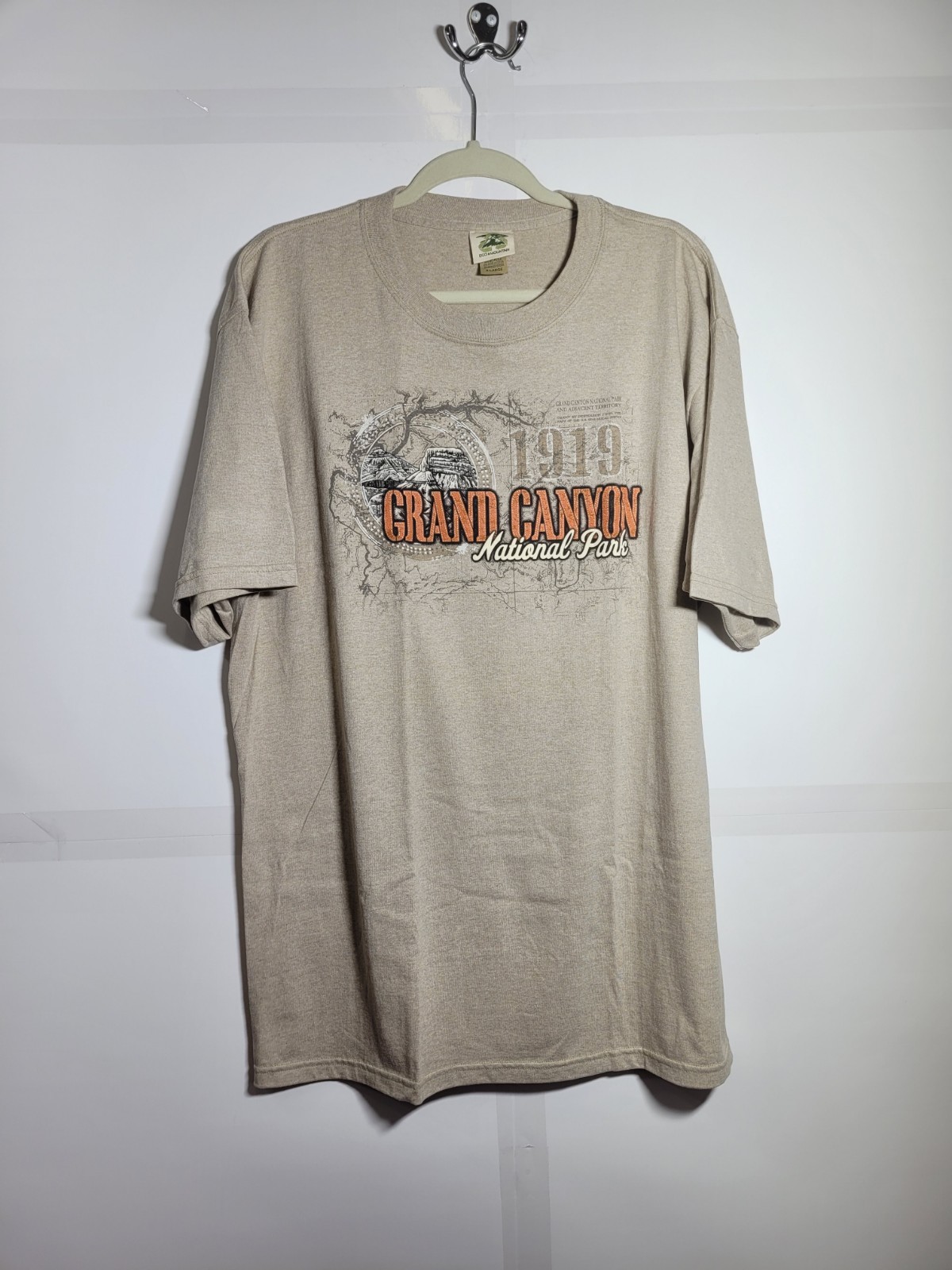 Eco Mountain T-Shirt Mens Size X-Large Grand Canyon Sage Grey Graphic Casual gallery