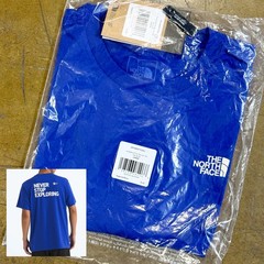 *NEW* Men The North Face Never Stop Exploring Postcard Tee BLUE (NF0A8GPY CZ6)👍